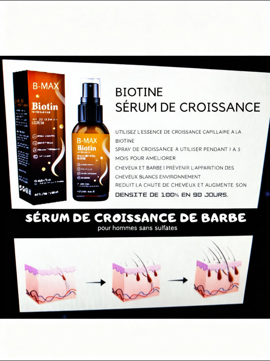 spray repousse capillaire à la biotine